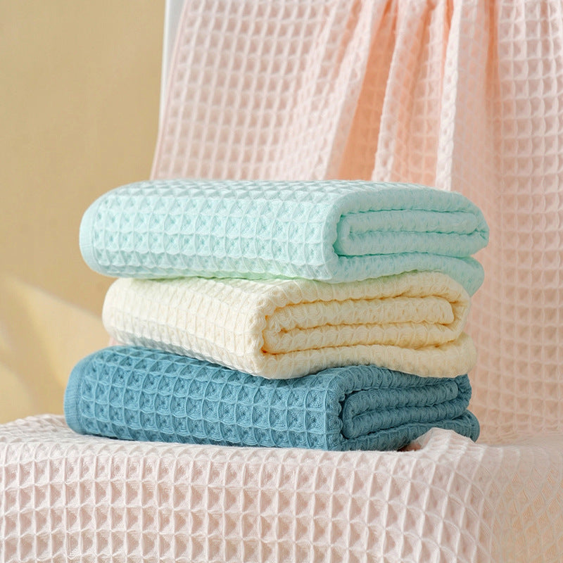 Waffle Weave Cotton Bath Towel