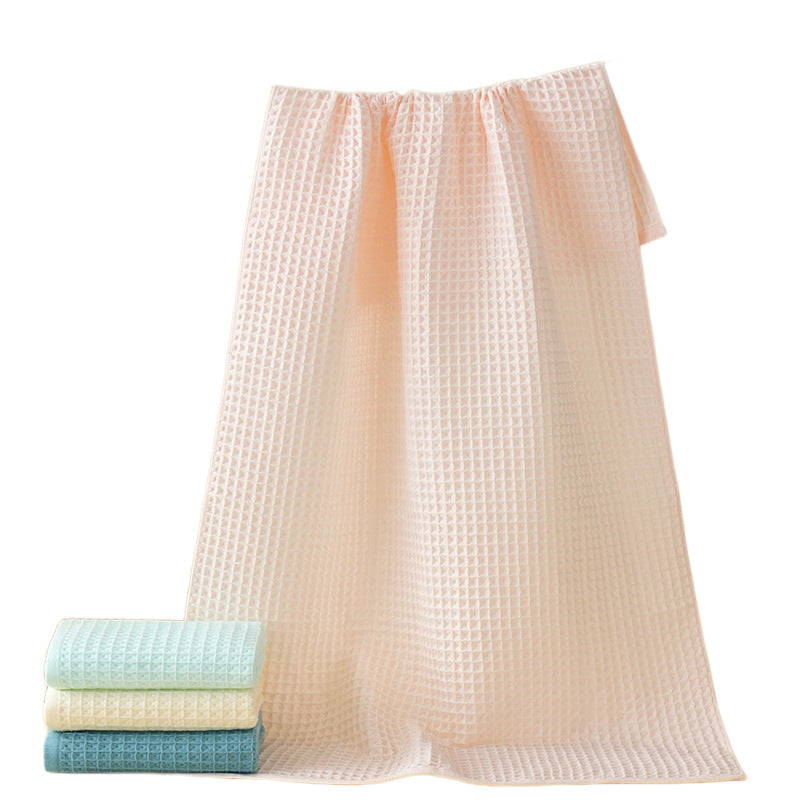 Waffle Weave Cotton Bath Towel